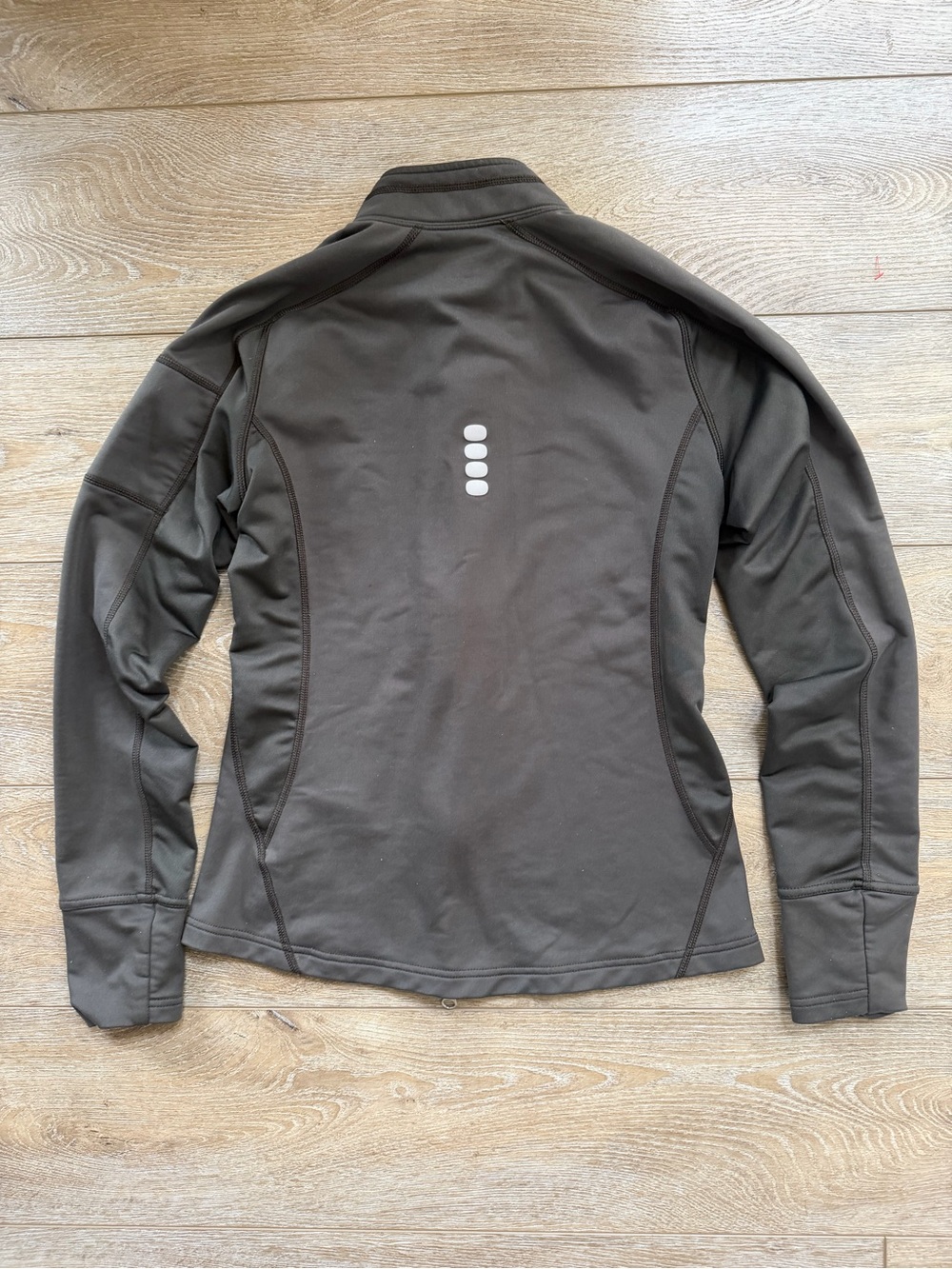 Nike Women's Fit-Dry (FITDRY) Full-Zip Running Jacket Sz Medium Olive Brown - Picture 6 of 8